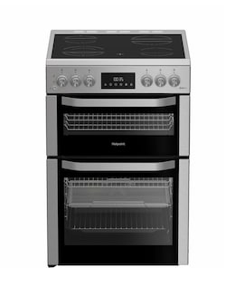 Hotpoint HDE6VDCASX 60cm Electric Double Cooker with Air Fry - Stainless Steel
