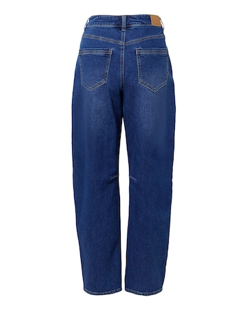 Dark Blue Authentic Stretch Tapered Jeans
