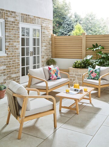 Luca Wooden Lounge Set