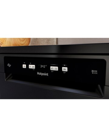 Hotpoint HFC3C26WCBUK Full Size Dishwasher 14 Place Settings Black + Install