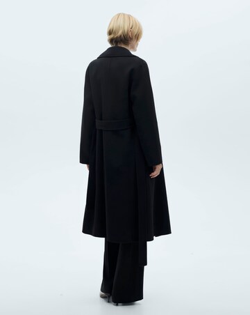 Mango Wool Coat with Tie Waist