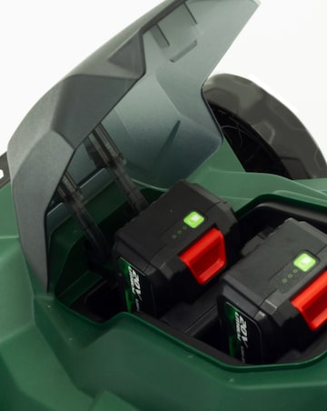 Webb 40V (2 x 20V) 43cm Cordless Rotary Lawnmower (2 x 4AH Battery & Charger)
