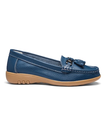 Samara Leather Tassel Detail Loafers - Extra Wide Fit (EEE)
