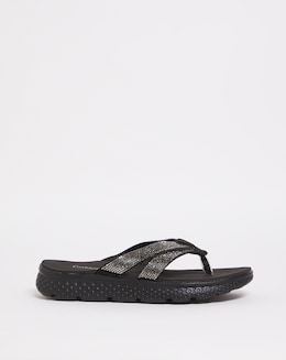 Cushion Walk Glitzy Toe Post Sandal EEE Fit