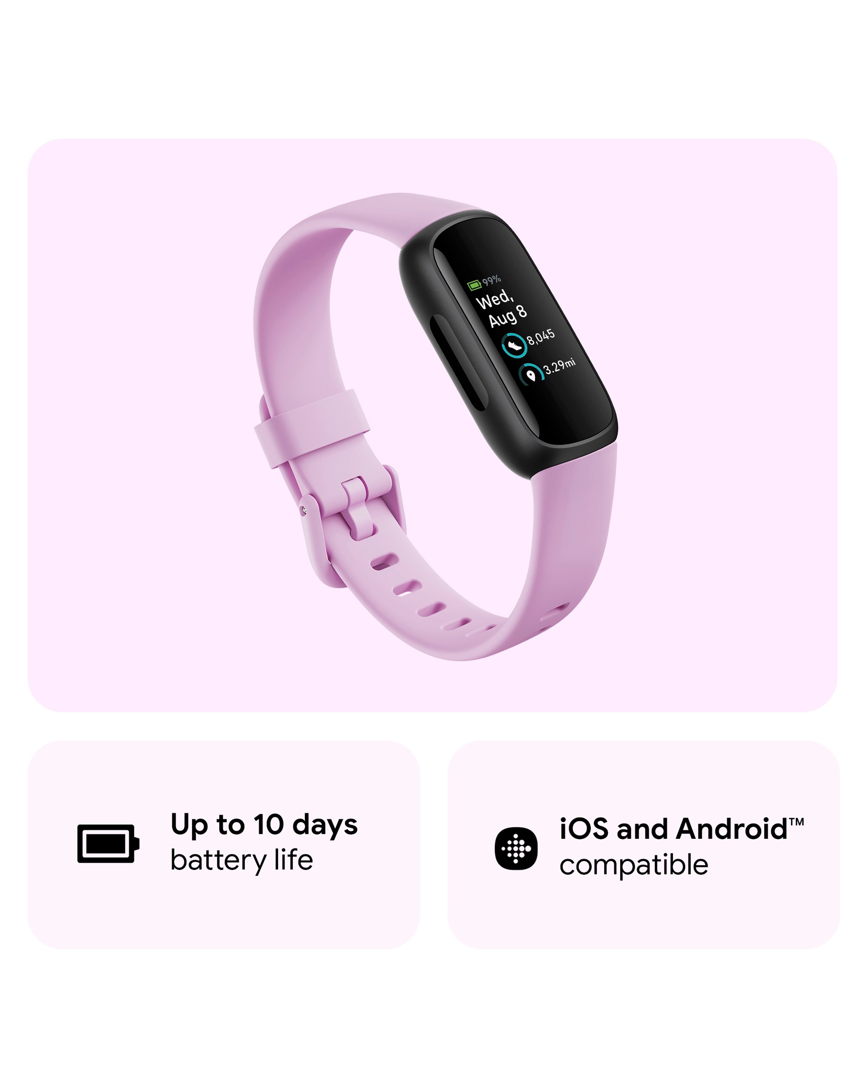 Fitbit Inspire 3 Fitness Tracker - Lilac Bliss | Ambrose Wilson