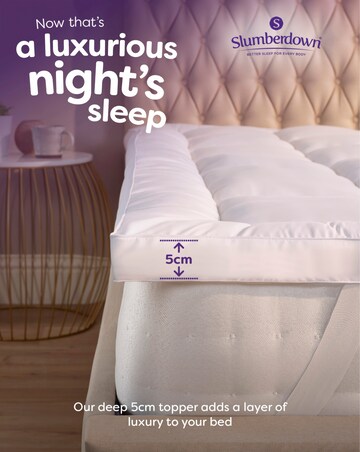 Slumberdown Sleep Soundly 5cm Mattress Topper + Waterproof Mattress Protector