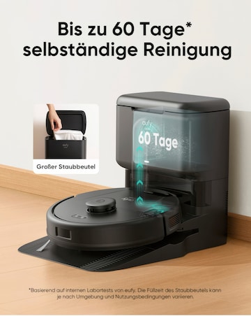 eufy RoboVac L60 SES Hybrid Cordless Vacuum Cleaner- Self Empty Docking Station