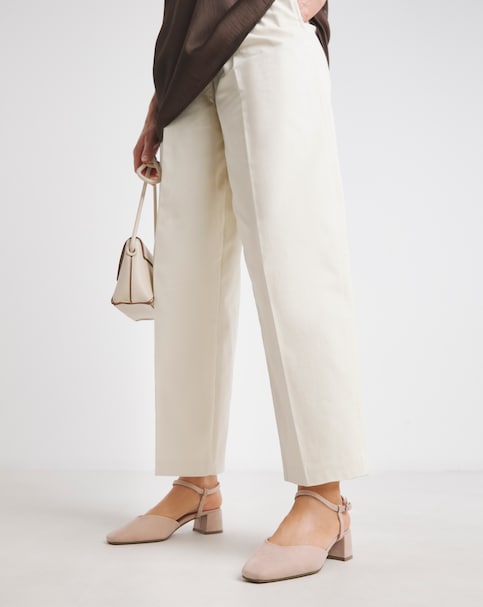 Jennifer Two Part Heeled Shoes - Wide Fit (E)