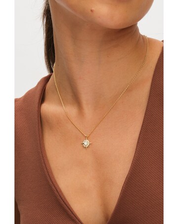 Inicio 14K Gold Plated Cubic Zirconia Star Set - Gift Box