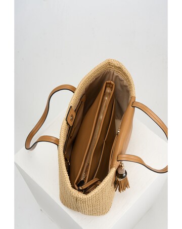 Luella Grey Catalina Raffia Tote