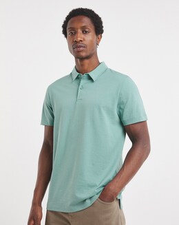 Jersey Polo Long Length-Blue