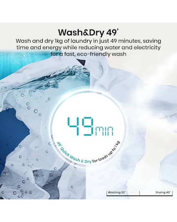 Hisense KitchenFit 5i Series WD5I1245BWR 12kg/8kg Washer Dryer - White