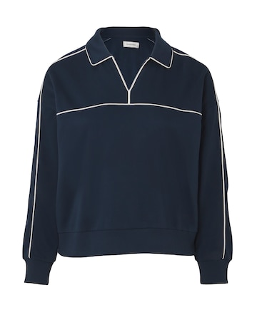 Collared Varsity Sweatshirt