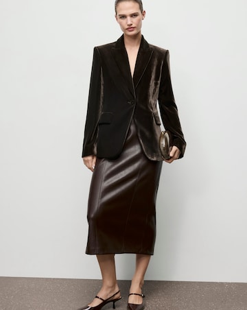 Mango Dark Brown Blazer