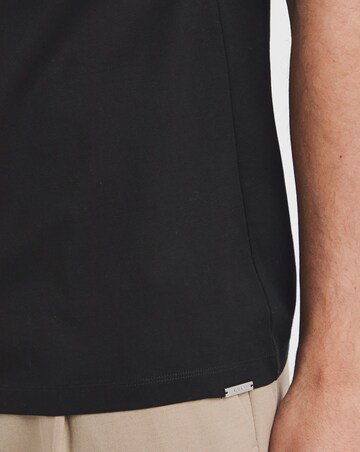 Folio Mercerised Supima T-Shirt- Black
