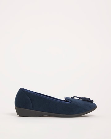 Tassle Slipper - Wide Fit (E)