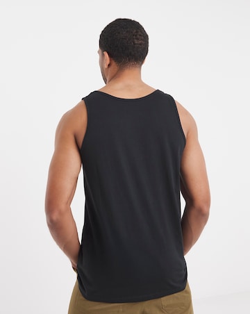 Pure Cotton Vest- Black