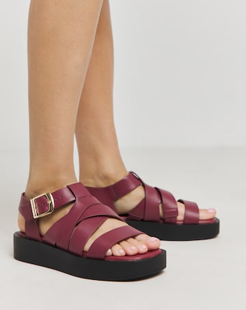 Simply Be Dublin Chunky Fisherman Sandals - Extra Wide Fit (EEE)