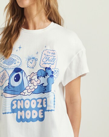 Stitch Snooze Mode Graphic Pyjama Set
