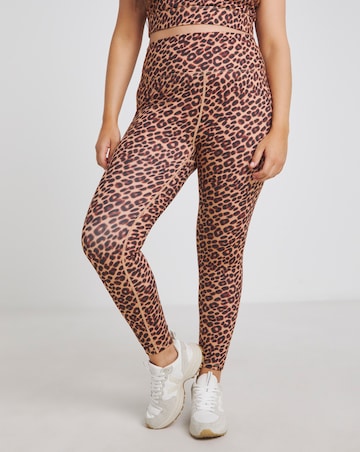 Simply Be SB3 Leopard Print Active Leggings