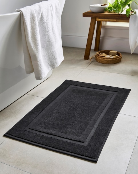 Egyptian Cotton Bath Mat - Black