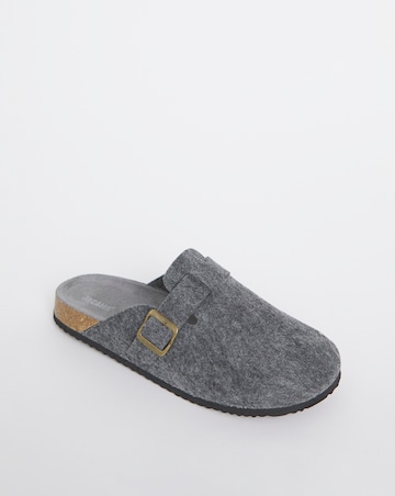 Felt Mule Slipper Wide