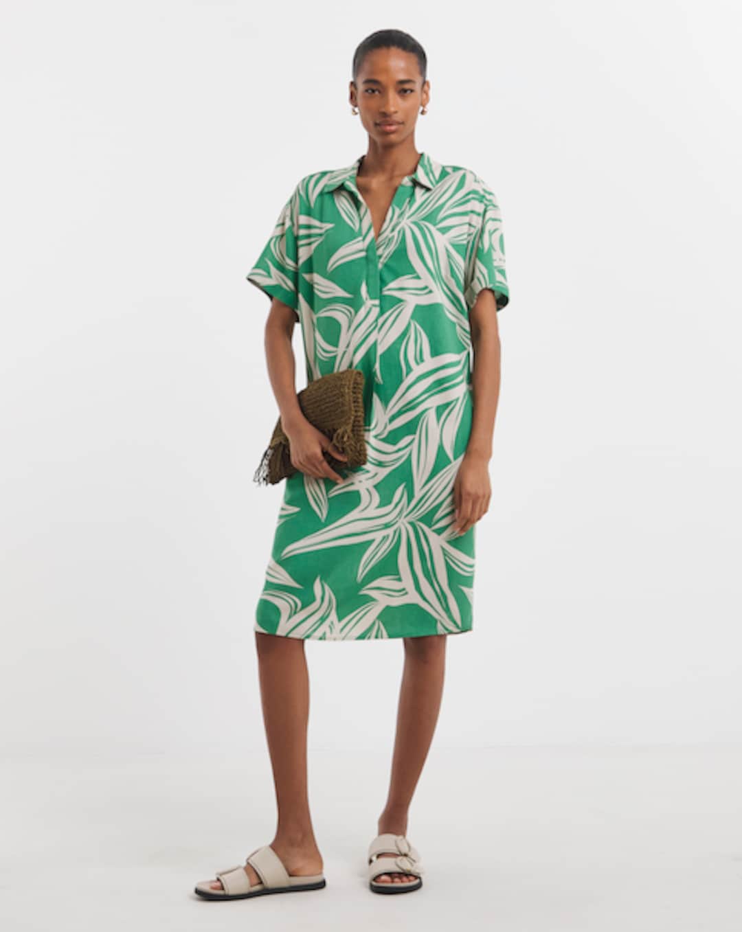 long linen dress with pockets Linen Dress With Pockets main image 0