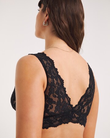 Pretty Secrets Millie Lace Bralette - Black