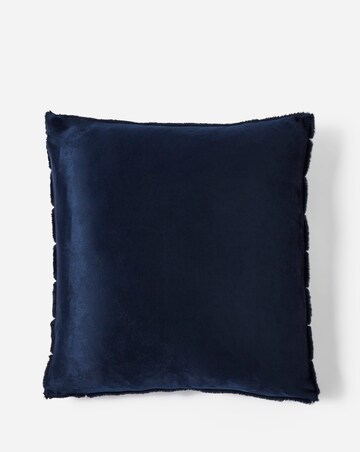 Large Ribbed Faux Fur Cushion