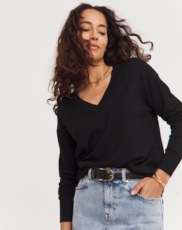 Eversoft V Neck Slouch Tunic