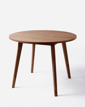 Oslo Round Dining Table with 4 Emilie Velvet Chairs