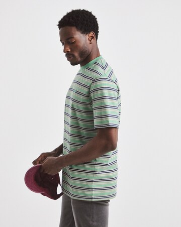 Union Relaxed Fit Marl Yarn Dye Stripe T-Shirt Long