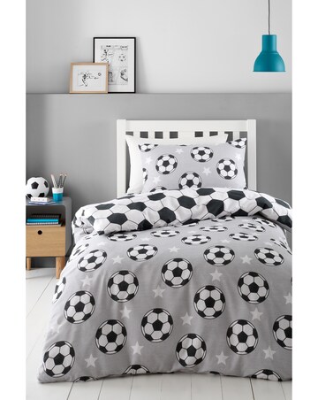 Catherine Lansfield Brushed Football Stars Duvet Cover Set
