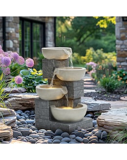 Charles Bentley 4 Tier Cascading Bowls Water Feature