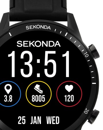 Sekonda Active Go 45mm Smart Watch - Black
