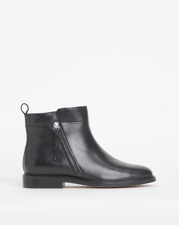 Camden Leather Side Zip Ankle Boot - Extra Wide Fit (EEE)