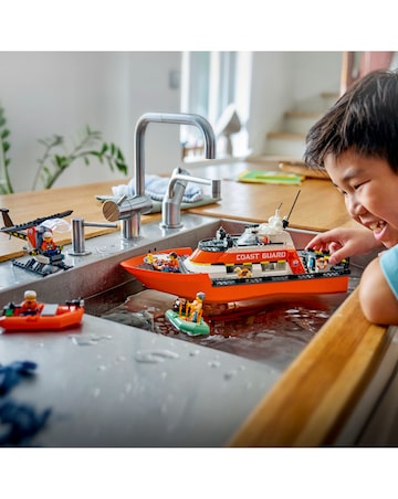 LEGO City Coast Guard Rescue Boat & Helicopter
