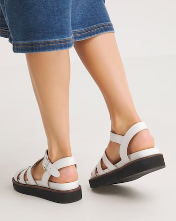 Adelaide Leather Fisherman Chunky Sandals Wide E Fit