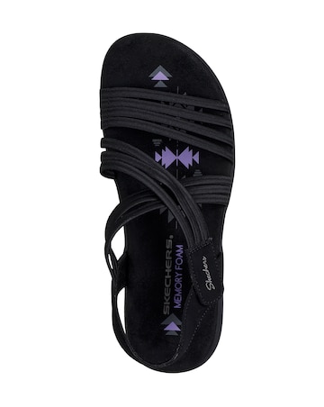 Skechers Reggae Slim Sunny Side 2.0 Black Sandals - Standard Fit (D)