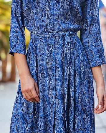 Sosandar Snake Print Dress