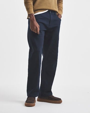Union Navy Loose Fit Stretch Gabardine Jean