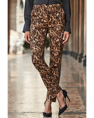 Sosandar Leopard Print Trousers
