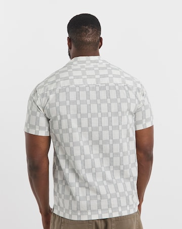 Jack & Jones Premium Blukevin Printed Resort Shirt - White