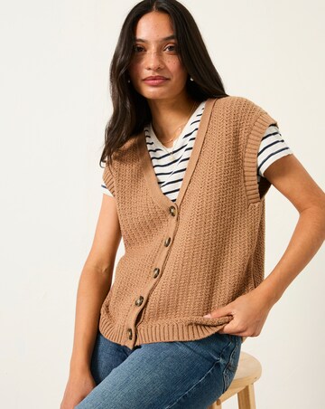 FatFace Jocee Button Tank