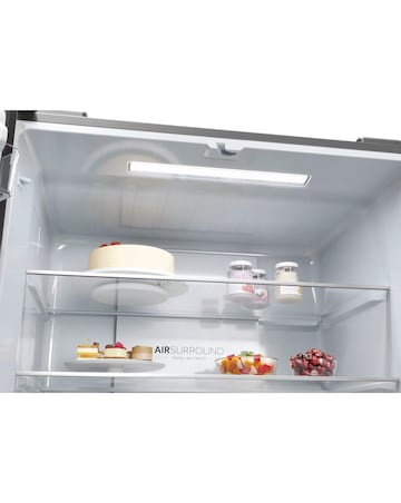 Haier Cube 83 HCR3818ENMG Total No Frost American Fridge Freezer - Silver