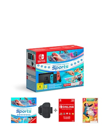Nintendo Switch Neon Sports Bundle & Just Dance 2025