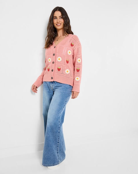 Joe Browns Emilia Fruit And Floral Embroidered Cardigan