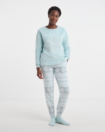 Pretty Secrets Christmas Giftable Fleece Pyjama Set & Fluffy Socks