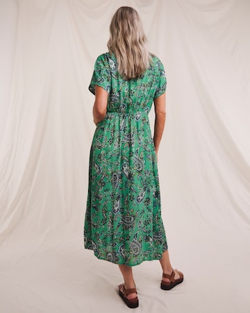 Julipa Textured Crinkle Printed Pocket Dress