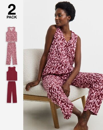 JD Williams Value 2 Pack Animal Pyjama Set